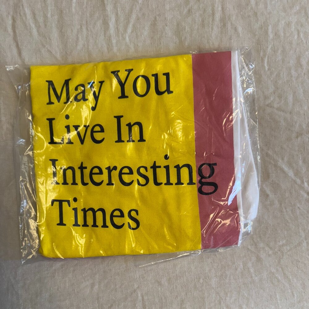 New Venice Biennale 2019 Collectible Tee "May You Live in Interesting Times" (M)